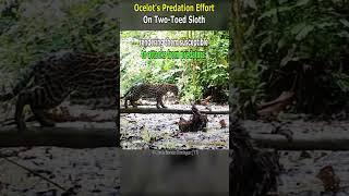 Ocelots Predation Effort on TwoToed Sloth [upl. by Weisberg]