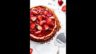 Easy Strawberry Cheesecake Recipe [upl. by Rukna]