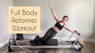 Pilates Reformer Workout  Full Body  45 min  Intermediate Level [upl. by Nnaarat]