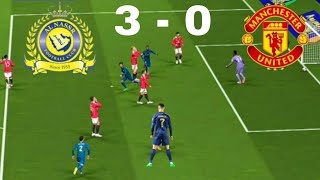 CR  Ronaldo 2 Goals  Al Nassr vs Man  United  Big match tonight  cristiano Ronaldo PS5  pes M [upl. by Truman968]