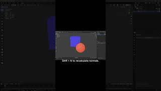 Boolean and Recalculate normals on Blender Tip 10 boolean blender tip [upl. by Elehcin415]