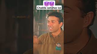 Chadda Samjho isa👿👈💪💪trending sortviral viralvideo namaste sunnydeol sunnydeoldailog 🤑🤗👿😈☠️ [upl. by Sewoll]