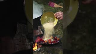 Lobster in the forest and SUPER DELICIOUS foodoutdoorcooking cooking asmr food chef lobster [upl. by Alahcim]