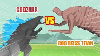 Godzilla vs Rod Reiss Titan  Titan Animation [upl. by Yotal]