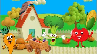 The Vegetables Song  Learn VegetablesNursery Rhymes I Baby Songs  Kids Rhymes… [upl. by Noterb]