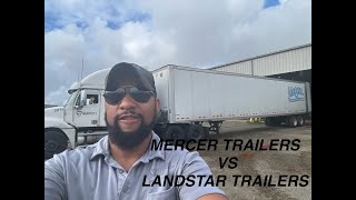 MERCER TRANSPORTATION TRAILERS VS LANDSTAR TRAILERS mercertransportation landstar [upl. by Idnarb]