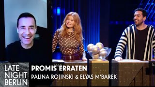 Palina Rojinski amp Elyas MBarek raten Promis  Late Night Berlin  ProSieben [upl. by Annahsirhc]