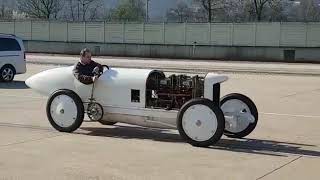 BlitzenBenz at MercedesBenz test track in StuttgartUntertürkheim [upl. by Aivax338]