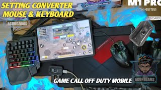 CARA MUDAH SETTING M1 PRO CONVERTER MOUSE KEYBOARD UNTUK TABLET XIAOMY PAD 6  GAME CODM [upl. by Nahtnanhoj22]