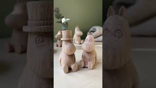 Wooden Moomin Figurines 🤎 shorts moomin [upl. by Manny]