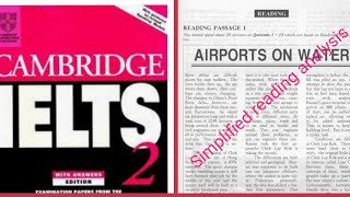 Cambridge IELTS 2 reading 11 analysis  Airports on water [upl. by Ehpotsirhc]