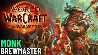 Brewmaster Monk Gameplay Livestream  Mythic Dungeons Raid Gear Grinding  WoW The War Within [upl. by Kurland]