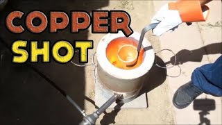 How to Make Copper Shot Part 1 From Scrap Copper Using Metal Melting Furnace [upl. by Ahseka]