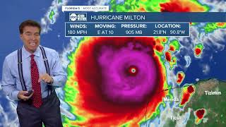 Latest on Category 5 Hurricane Milton with 180 mph winds one of strongest hurricanes ever in Gulf [upl. by Anivel]