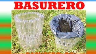 💚❤️ Como hacer una CESTA basurero con botellas de Plástico recicladas  DUMP BASKET with bottles [upl. by Eisus263]