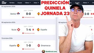 QUINIELA JORNADA 23 ¡Predicción de cada uno de los partidos [upl. by Tim]