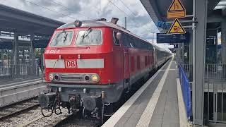 Abfahrt des InterCity 2085 am 28052024 in Augsburg Hbf [upl. by Shaylyn]