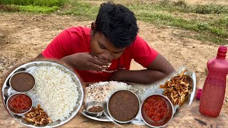 small jhinga recipe eating  rice and chatani [upl. by Nofpets101]