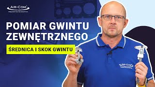 Jak zmierzyć gwint zewnętrzny Suwmiarka oraz grzebień do gwintów [upl. by Mchail]