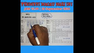 Prediksi macau hari ini 28 September 2024 P1 Jam 1300  prediksi totomacaupool [upl. by Burn]