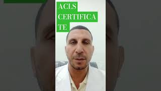 ACLS CERTIFICATE a symptomatic patient [upl. by Laszlo]