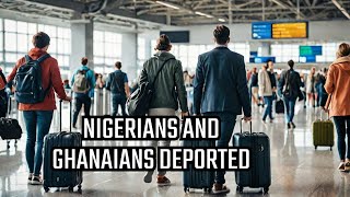 UK DEPORTS RECORD 44 NIGERIANS AND GHANAIANS IN ONE FLIGHT [upl. by Assennev]