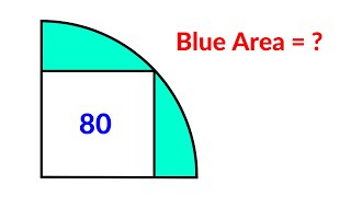 Find the shaded area inside the quarter circle  A Very Nice Geometry Problem [upl. by Iramo]