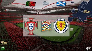 PORTUGAL vs ESCOCIA  LIGA DE LAS NACIONES DE LA UEFA  EA FC24  PSD1EZ [upl. by Nevet327]