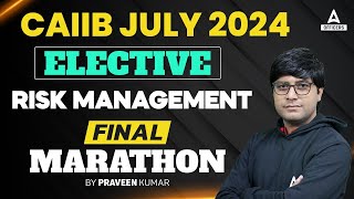 CAIIB Elective Risk Management Marathon Class  CAIIB Online Classes  CAIIB July 2024 [upl. by Gustaf]