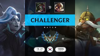 Challenger Match Over 10000 LP  KR server Patch 1421 [upl. by Molly281]