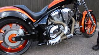 Honda Fury custom exhaust by Janspeed and Balmer Lawn Honda [upl. by Irbmac422]