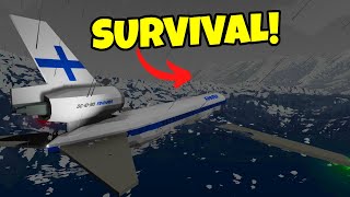 Trying to SURVIVE a SINKING PLANE In Stormworks Plane Crash Survival [upl. by Newby715]