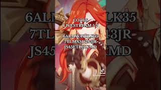 GENSHIN IMPACT LIVESTREAM 52 CODES  genshinimpact genshin chasca genshinlivestream [upl. by Malet714]