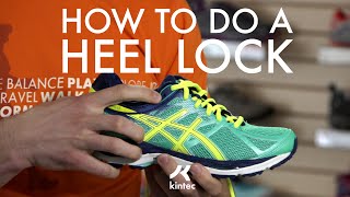 Heel Lock Lacing Technique  Kintec Footwear  Orthotics [upl. by Catherina]