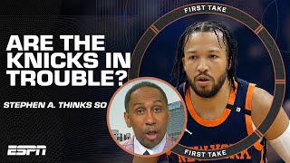 Stephen A thinks the Knicks are in trouble after Game 1 😧  First Take [upl. by Karlotta]