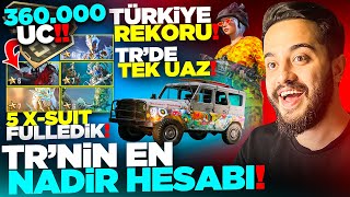 BAPE SETLİ HESABA 360000 UC BASIP TÜM XSUİTLERİ FULLEDİK DÜNYA REKORU PUBG Mobile [upl. by Lemrahs]