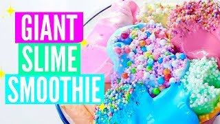 GIANT SLIME SMOOTHIE Hologram Giant Slime  Mixing 25 Slimes Together Satisfying ASMR [upl. by Agretha885]