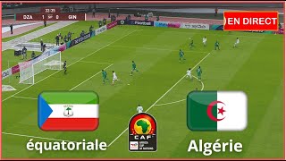 Algérie vs Guinée équatoriale en direct Éliminatoires Coupe dAfrique complet simulation Gameplay PC [upl. by Linnet183]