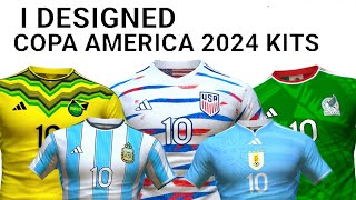 I Designed EVERY COPA AMERICA TEAM a New Home Kit [upl. by Akenna]