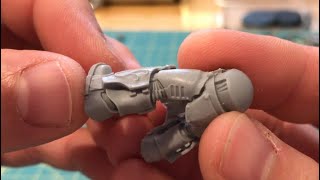 Howto Fixing mould slips on details with Aquilon Terminators Horus Heresy Forge World [upl. by Stephana]