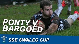 SSE SWALEC Cup Pontypridd RFC v Bargoed RFC  WRU TV [upl. by Stacie]