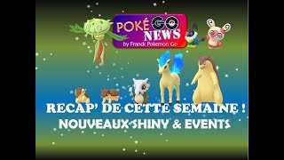 PokéGoNews  Nouveaux Shinys  Héricendre Community Day Ponyta Oselait Luxio [upl. by Eppesiug827]