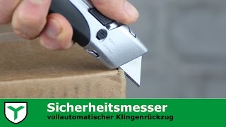 Sicherheitsmesser vollautomatischer Klingenrückzug curttoolscom U004 [upl. by Nosreve26]