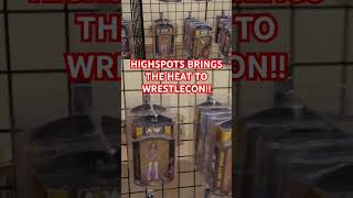 HIGHSPOTS WWE AUTOGRAPHED ACTION FIGURES AT WRESTLECON wwe wwefigures wrestlingfigures wwetoys [upl. by Grant594]