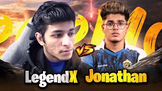 😱 LEGENDX VS JONATHAN GAMING  HACKER vs HACKER  BGMI GAMEPLAY [upl. by Alhsa]