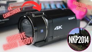 Sony AX43 Video Camera Quick look 4K [upl. by Aziul]