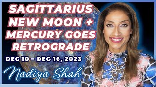 SAGITTARIUS NEW MOON MERCURY GOES RETROGRADE CONFUSION amp BLESSINGS Dec 1016 Astrology Horoscope [upl. by Rozina]