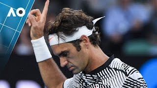 Rally of the tournament Federer and Zverev exchange some outrageous lobs  Australian Open 2017 [upl. by Edelsten]