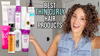 Best Products for Fine Thin amp Low Density Curly Hair  Drugstore amp HighEnd [upl. by Maharba]