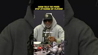 quotHey Press Stop Attacking My PlayersquotDeion Sanders [upl. by Lottie821]